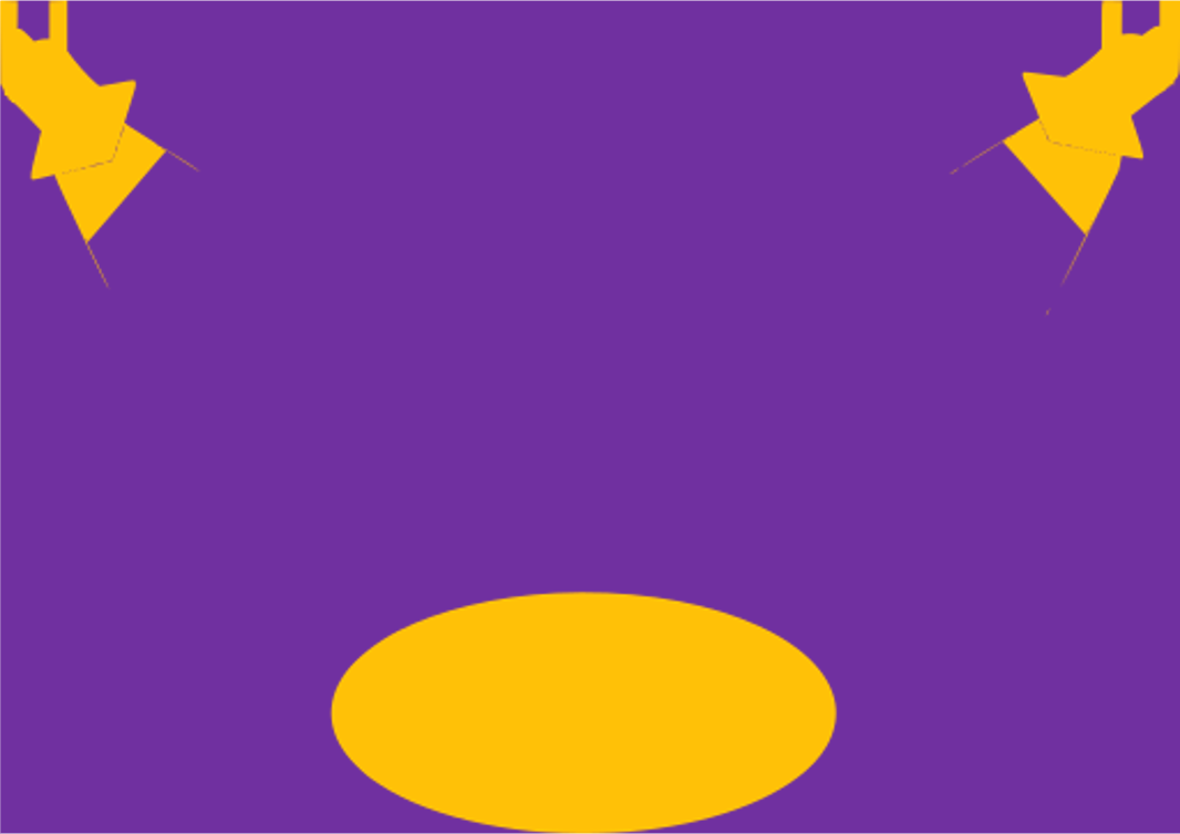 yellow spotlight on purple background